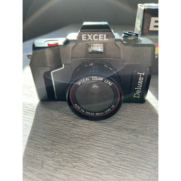 *UNTESTED* Vintage Excel Deluxe-I 35MM Camera Made In Japan w/Box - Picture 3 of 14